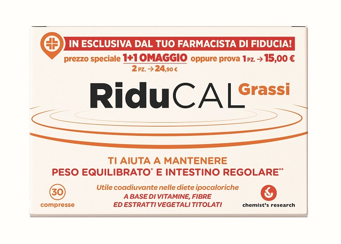 RIDUCAL GRASSI 30 COMPRESSE - farmanauta.it
