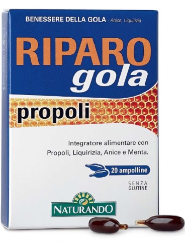 RIPARO GOLA PROPOLI 20 AMPOLLE BEVIBILI - farmanauta.it