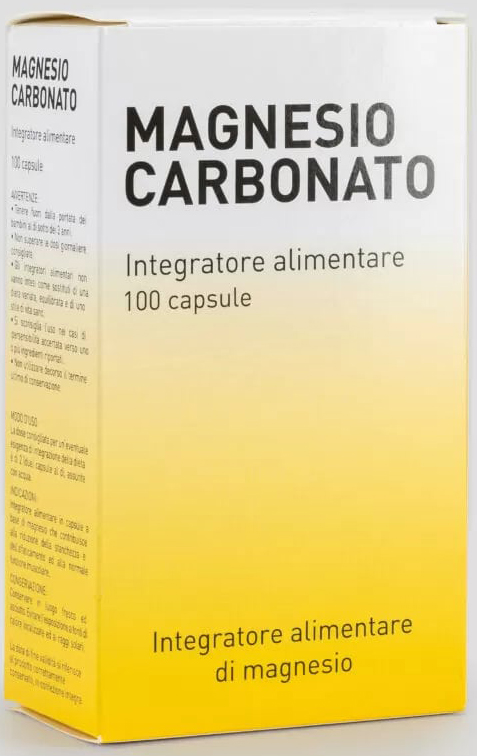 MAGNESIO CARBONATO 100 CAPSULE - farmanauta.it