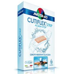 CEROTTO MASTER-AID CUTIFLEXMED STRIP TRASPARENTE IMPERMEABILE SUPPORTO IN POLIURETANO MEDIO 10 PEZZI - farmanauta.it