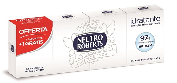 NEUTRO ROBERTS SAPONE SOLIDO 4 PEZZI 100 G - farmanauta.it