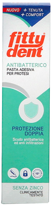 FITTYDENT ANTIBATTERICO PASTA ADESIVA DENTIERA NUOVA FORMULA40 G - farmanauta.it