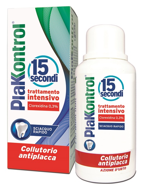 PLAKKONTROL 15 SECONDI COLLUTORIO 250 ML - farmanauta.it