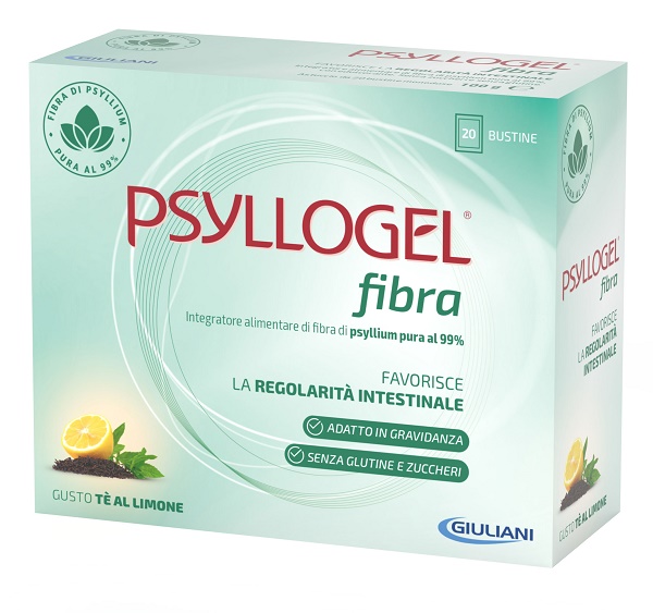 PSYLLOGEL FIBRA TE LIMONE 20 BUSTINE - farmanauta.it