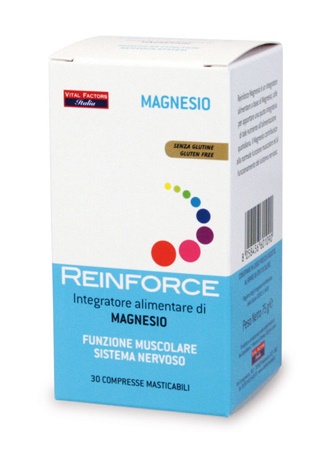 REINFORCE MAGNESIO 30 COMPRESSE MASTICABILI - farmanauta.it