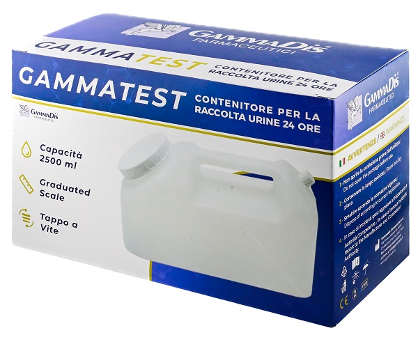 CONTENITORE STERILE PER LA RACCOLTA URINA GAMMASI 24H 2500 ML GAMMADIS - farmanauta.it
