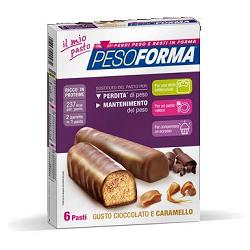 PESOFORMA BARRETTA CIOCCOLATO CARAMELLO 12 X 31 G - farmanauta.it