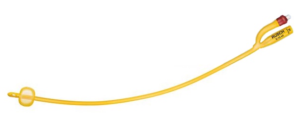 CATETERE FOLEY A MEDIA PERMANENZA  RUSCH GOLD PLUS A 2 VIE IN SILKOLATEX LATTICE-SILICONE PER ADULTO CH16 LUNGHEZZA 40 CM PUNTA CILINDRICA A 2 FORI PALLONCINO 30-50 ML 1 PEZZO - farmanauta.it