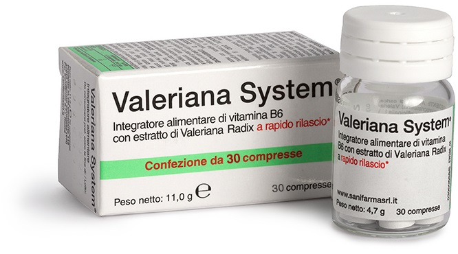 VALERIANA SYSTEM 30 COMPRESSE - farmanauta.it