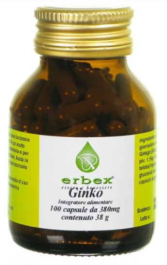 GINKGO BILOBA 100 CAPSULE 380 MG - farmanauta.it