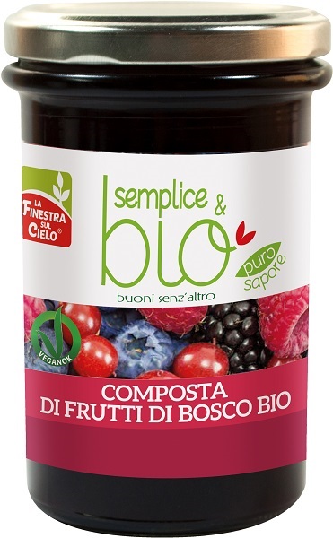 COMPOSTA DI FRUTTI DI BOSCO CON POLPA DI MELA BIO 320 G - farmanauta.it