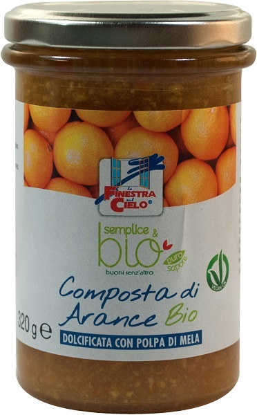 COMPOSTA DI ARANCE CON POLPA DI MELA BIO 320 G - farmanauta.it