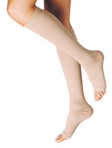 GAMBALETTO TERAPEUTICO DUALSAN A COMPRESSIONE DECRESCENTE KKL1 PUNTA APERTA BEIGE UNISEX 2 1 PAIO - farmanauta.it