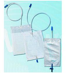 SACCA DI DRENAGGIO DA LETTO PER INCONTINENZA CON VALVOLA DI NON RITORNO E RUBINETTO DI SCARICO 2 LT TUBO 130 CM 10 PEZZI - farmanauta.it