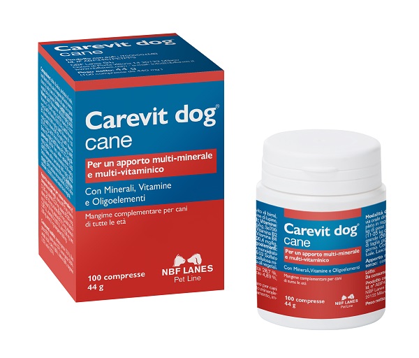 CAREVIT DOG FLACONE 100 COMPRESSE APPETIBILI - farmanauta.it