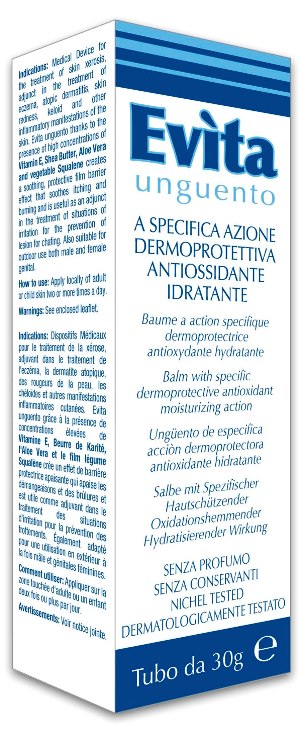 EVITA UNGUENTO A SPECIFICA AZIONE DERMOPROTETTIVA ANTIOSSIDANTE IDRATANTE 30 ML - farmanauta.it