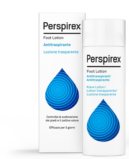 PERSPIREX FOOT LOTION ANTITRASPIRANTE LOZIONE TRASPARENTE SUDORAZIONE E CATTIVO ODORE PIEDI 100 ML - farmanauta.it
