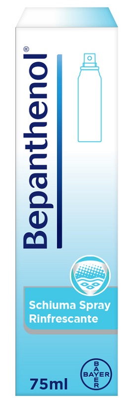 SCHIUMA SPRAY RINFRESCANTE BEPANTHENOL 75ML - farmanauta.it