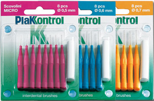 PLAKKONTROL SCOVOLINO CON MANICO MIDI 0,7 8 PEZZI - farmanauta.it