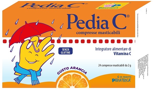 PEDIA C ARANCIA 24 COMPRESSE MASTICABILI - farmanauta.it