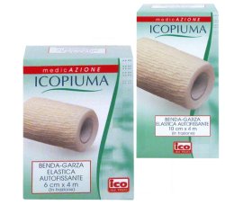 ICOPIUMA BENDA GARZA ELASTICA AUTOFISSANTE CM6X4MT 1 PEZZO - farmanauta.it