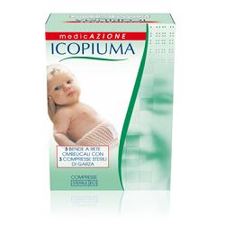 BENDA ICOPIUMA A COMPRESSIONE FISIOLOGICA RETE OMBELICALE CON GARZE STERILI 1 PEZZO - farmanauta.it