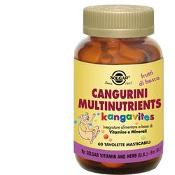 CANGURINI MULTINUTRIENTS FRUTTI BOSCO 60 COMPRESSE - farmanauta.it