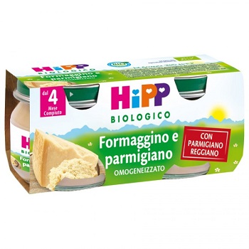 HIPP BIO OMOGENEIZZATO FORMAGGINO AI TRE FORMAGGI 2X80 G - farmanauta.it