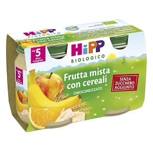 HIPP BIO HIPP BIO OMOGENEIZZATO FRUTTA MISTA CON CEREALI 2X125 G - farmanauta.it