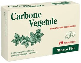 CARBONE VEGETALE 25 COMPRESSE - farmanauta.it