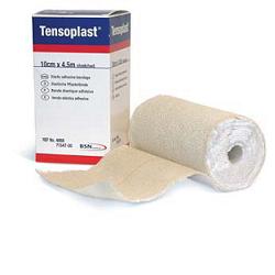 BENDA ELASTICA AUTOADESIVA TENSOPLAST CON OSSIDO DI ZINCO 4,5X500CM - farmanauta.it
