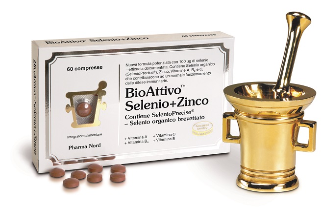 BIOATTIVO SELENIO + ZINCO 60 COMPRESSE - farmanauta.it