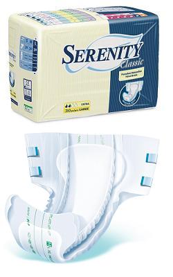 PANNOLONE PER INCONTINENZA SERENITY CLASSIC SUPERDRY FORMATO EXTRA LARGE 30 PEZZI - farmanauta.it