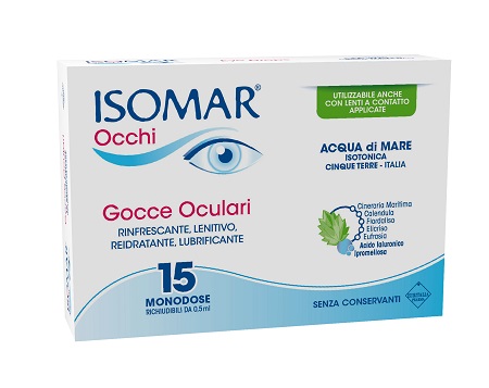 ISOMAR OCCHI GOCCE OCULARI ALL'ACIDO IALURONICO 0,20% 15 FLACONCINI - farmanauta.it