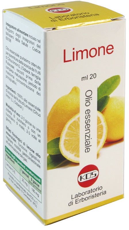 LIMONE OLIO ESSENZIALE 20 ML - farmanauta.it