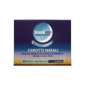 CEROTTO NASALE SNOREEZE CLASSICO LARGE 10 PEZZI - farmanauta.it