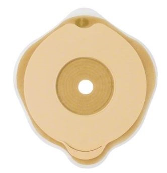 PLACCA PIANA FLEXIMA KEY 60 MM CON PROTETTORE CUTANEO IDROCOLLOIDALE E FLANGIA 5 PEZZI - farmanauta.it