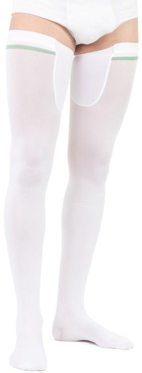 ALBERT ANDRE' ARTICOLO 700 KK6 CALZA AUTOREGGENTE A-G ANTITROMBOSI CON TASSELLO PUNTA APERTA LYCRA MM HG 18-24 COLORE BIANCO TAGLIA XL-STANDARD - farmanauta.it
