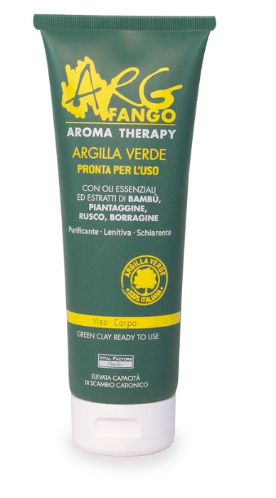 ARGFANGO AROMA THERAPY ARGILLA VERDE PRONTA PER L'USO PER VISO E CORPO 250 ML - farmanauta.it