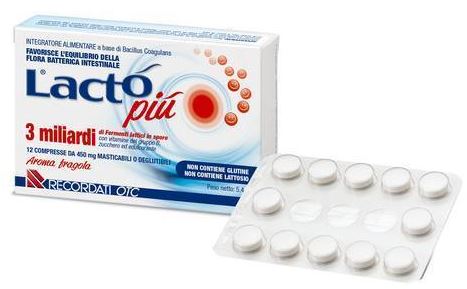 LACTO PIU 3 MILIARDI 12 COMPRESSE - farmanauta.it