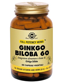GINKGO BILOBA 60 60 CAPSULE VEGETALI - farmanauta.it