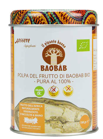 BAOBAB AESSERE POLPA BIO 150 G - farmanauta.it