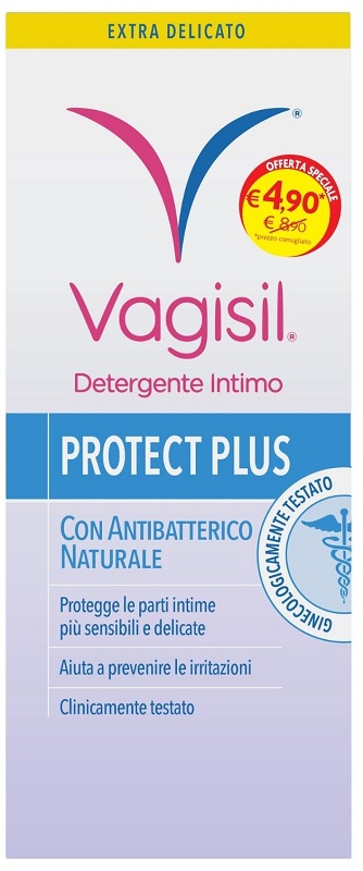 VAGISIL DETERGENTE INTIMO PROTECT PLUS 250 ML - farmanauta.it