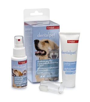 DENTALPET KIT DENTIFRICIO 50ML+SPRAY ORALE 50ML+1 DITALE - farmanauta.it