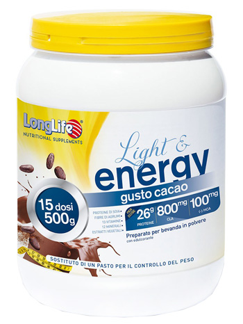 LONGLIFE LIGHT & ENERGY CACAO 500 G - farmanauta.it
