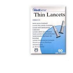 LANCETTE PUNGIDITO MEDISENSE THIN 28 GAUGE 50 PEZZI - farmanauta.it
