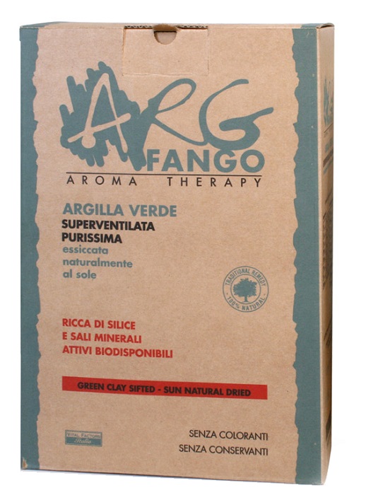 ARGFANGO AROMA THERAPY ARGILLA VERDE SUPERVENTILATA PURISSIMA 1 KG - farmanauta.it