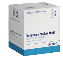 COMPRESSA OCULARE ALVITA STERILE 10 PEZZI - farmanauta.it