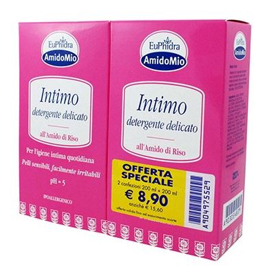 EUPHIDRA ABBINATA INTIMO DETERGENTE DELICATO 200 ML + 200 ML - farmanauta.it