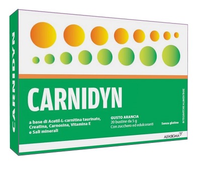 CARNIDYN 20 BUSTINE DA 5 G GUSTO ARANCIA - farmanauta.it